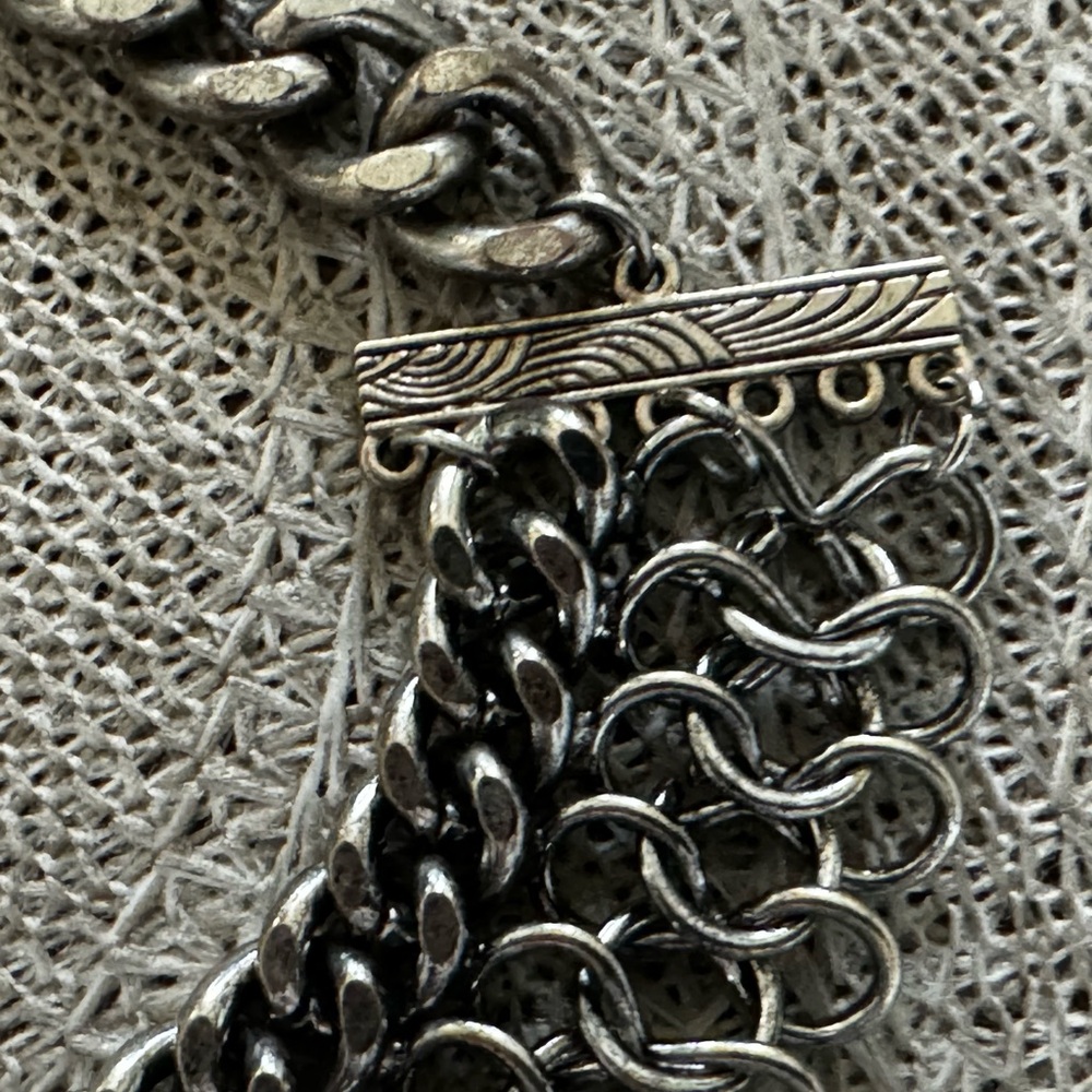 Statement Necklace Multi Chains Medallion Bali Bo… - image 8